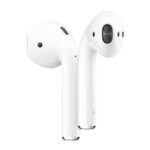 White in ear headphones