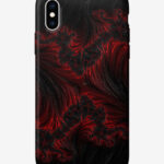 Black & red pattern case