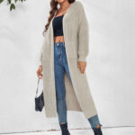 Curve maxi cardigan