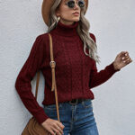 Wool high neck jumper