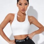 High crossback sports bra