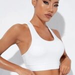 High crossback sports bra