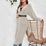 Curve maxi cardigan