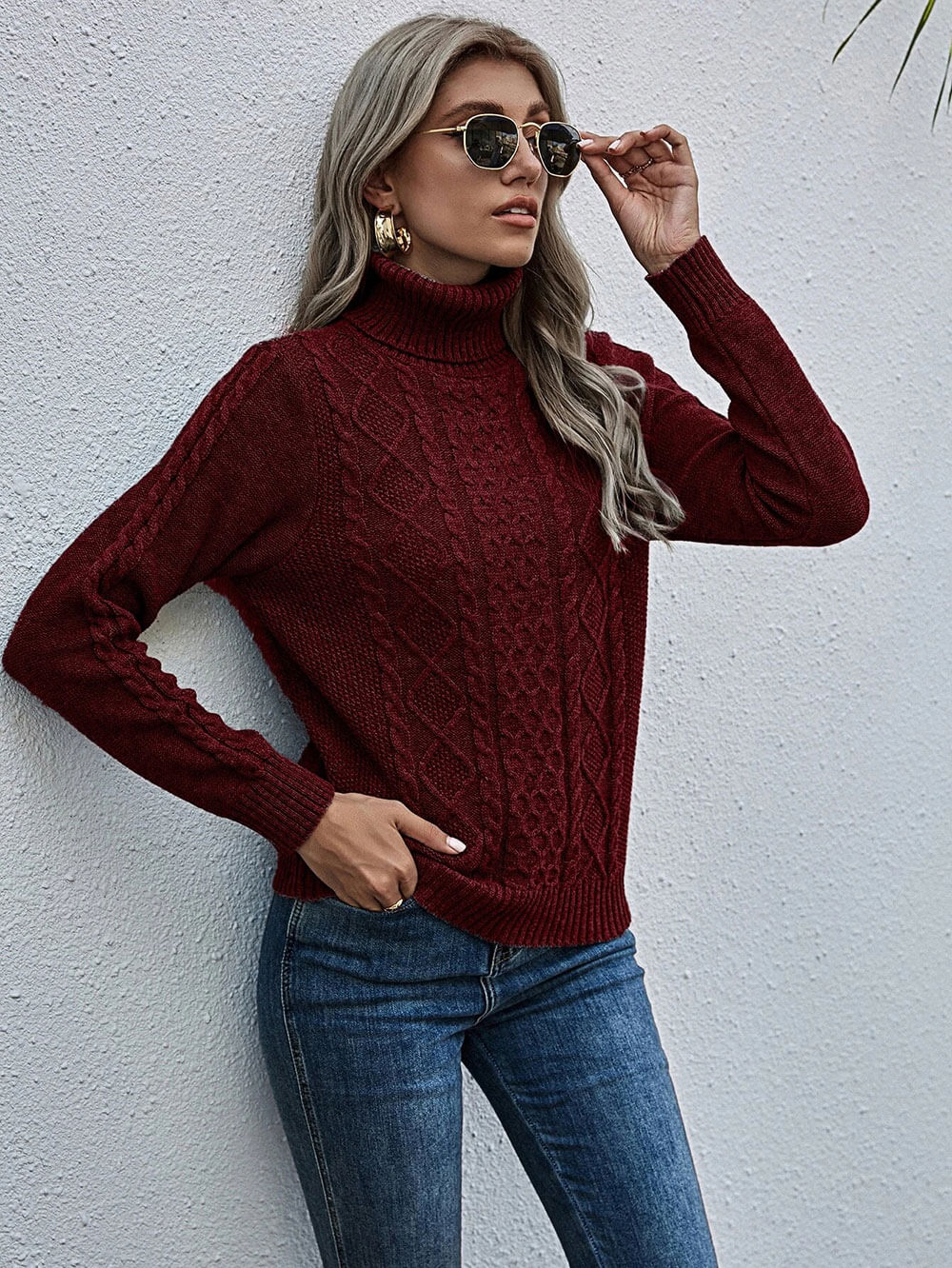 Wool high neck jumper – Loobek